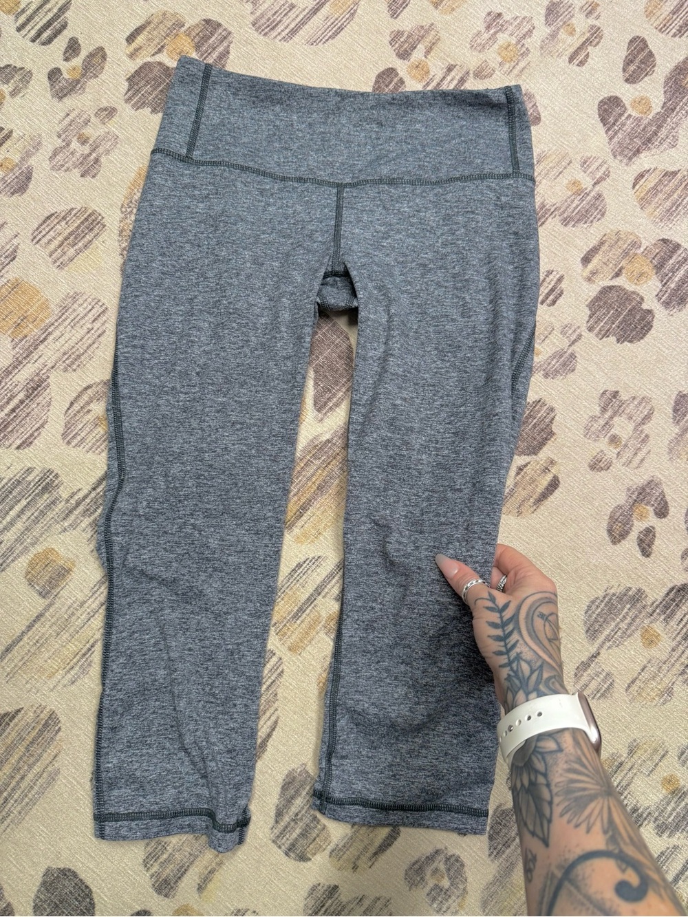 Patagonia women’s crop leggings space dye gray S